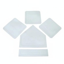 5 St&uuml;ck Home-Plate-Set wasserdicht Gummi-Baseball-Bases flaches Design