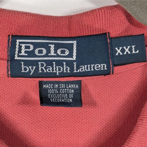 Polo by Ralph Lauren Shirt Mens XXL Pink Blue Pony Short Sleeve - Picture 3 of 4