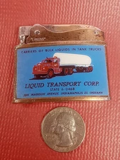 Vintage LANSING Advertising Lighter Indiana. New Flint-NEEDS FUEL FREE SHIP
