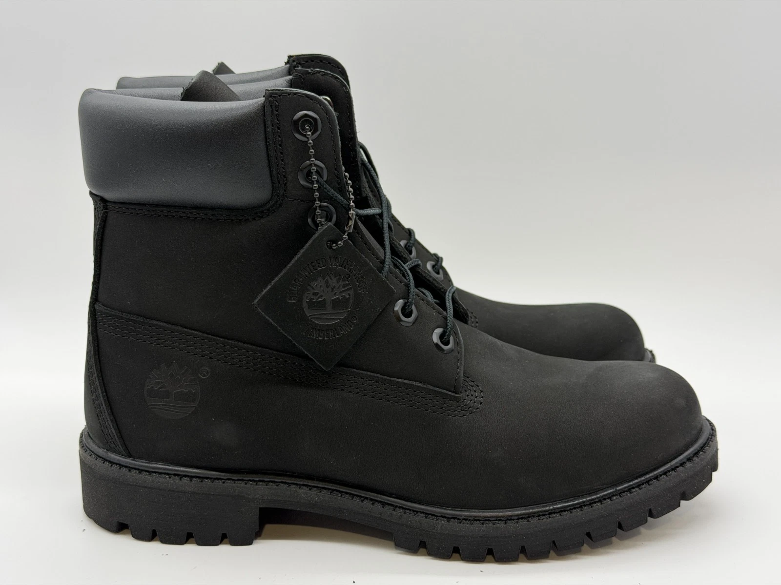 NEW Timberland 6 Inch Boot Black Nubuck Premium TB010073-001 Men's Sz 6-13