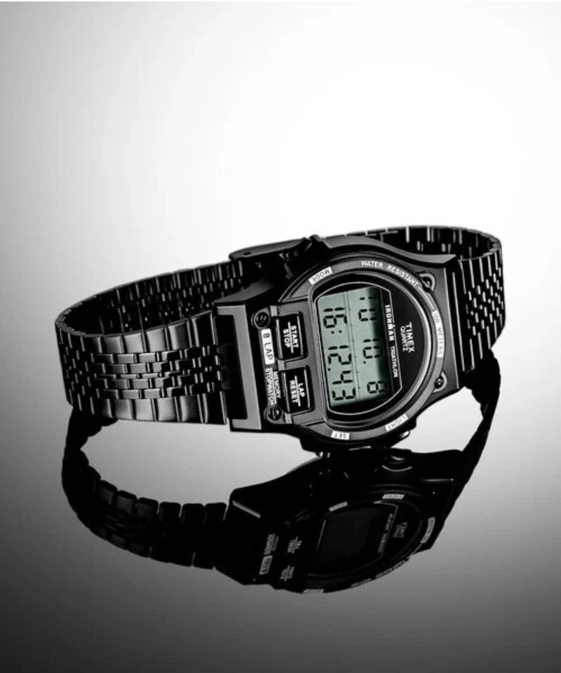Reloj digital Timex IRONMAN 8 vueltas metal negro TW5M66500 modelo limitado 2024 Foto 2 de 4