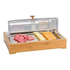 Refrigerated Showcase Wooden Base With Lid 30X45X21H CM - MEDRI - Buffet