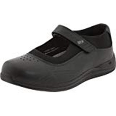 NIB Black/Black Stretch Drew Womens Rose Leather Loafers Size 7N