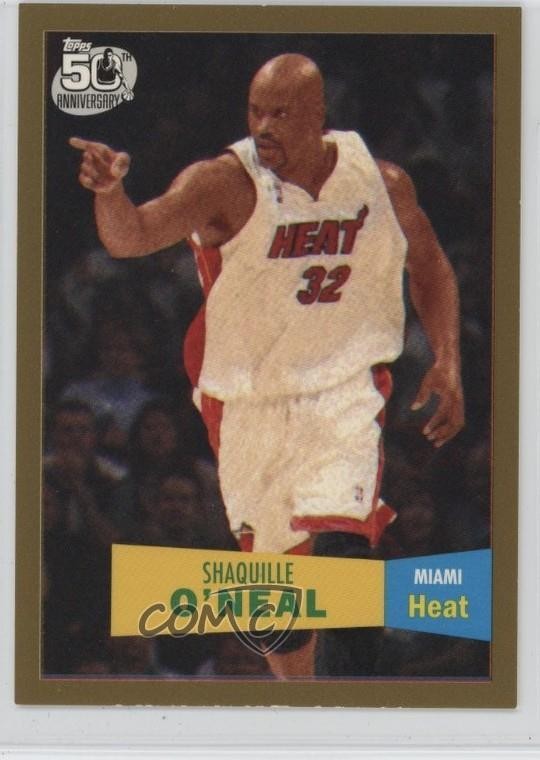 2007-08 Topps 1957-58 Variations Gold /2007 Shaquille O'Neal #32 HOF 0i13