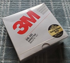 3M Double Sided Double Density 5.25" Box of 10 Diskettes Disks New Sealed