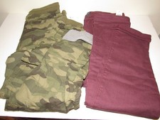 2 Gap Kids Pants Boys XL 12 Husky Green Camo Lined Jogger Maroon Denim Jeans NEW