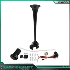 SCITOO Single Trumpet Air Train Horn Compressor Kit 150DB 12V For Car Truck Boat