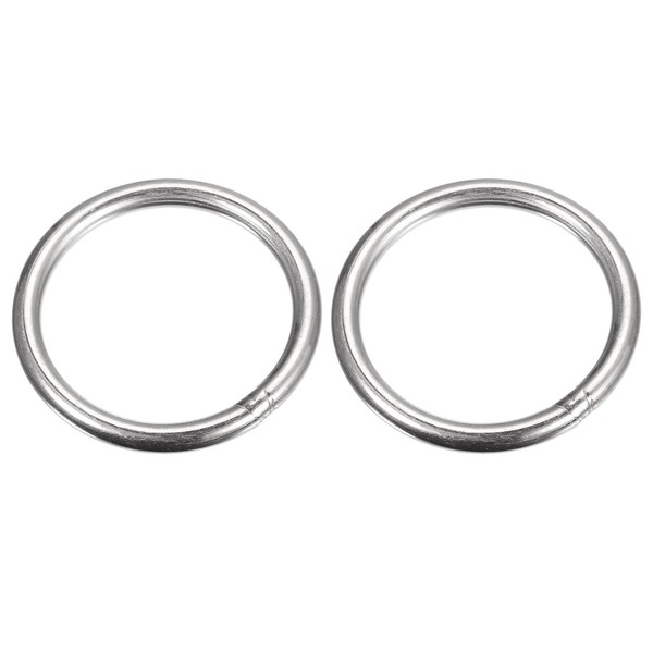 "Edelstahl 304 O Ringe, 2Stk 60Mm (2,36\") Ad. 6Mm StäRke O Ringe Runde Ringe"-image