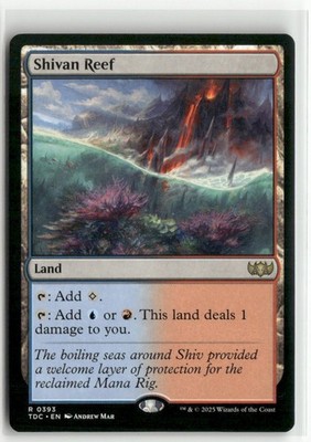 Shivan Reef Commander Tarkir Dragonstorm MTG NM