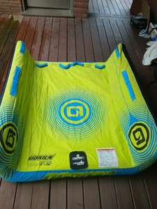 O'Brien Booker 2 Person Towable Tube 51"x58" Inflatable Boat Tube Tested