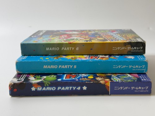 Nintendo GameCube NGC Mario Party 4 5 6 Lot 3 set with Manual Complete Used JPN - Picture 19 of 24