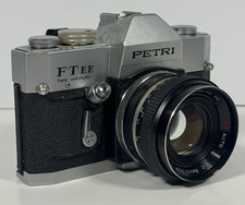 Vintage PETRI FT EE Fully Auto 35mm SLR Camera w/ PETRI CC 55mm f1.8 Lens - READ
