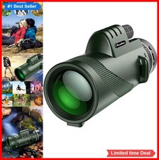 Monocular 40x60 HD BAK4 Prism Waterproof Fogproof Tripod Smartphone Adapter