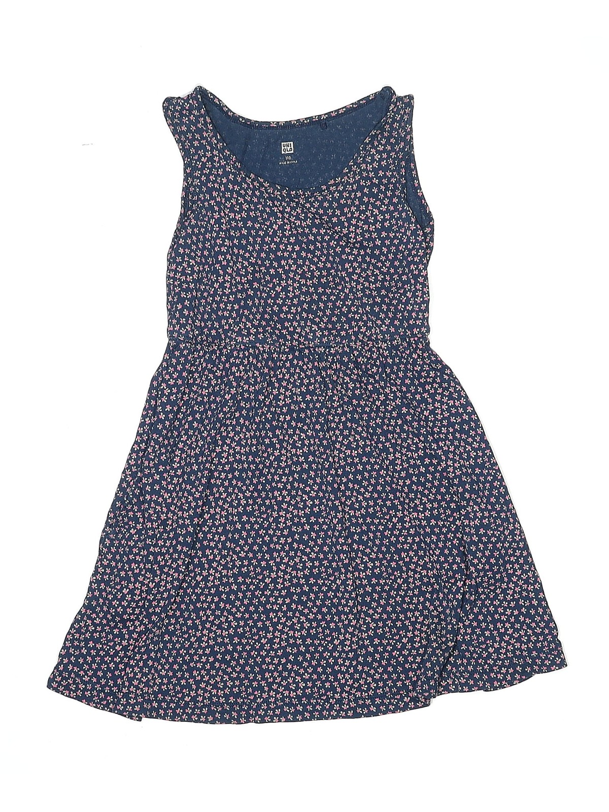 Uniqlo Girls Blue Dress 110 cm