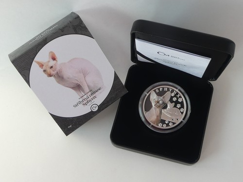 TSCHECHIEN SILBER MÜNZE COIN PP PROOF 2025 - KATZEN-RASSEN - SPHYNX - - Bild 1 von 8