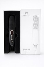 Aberlite EDC Beard Hair Straightener Heated Brush Black New in Box