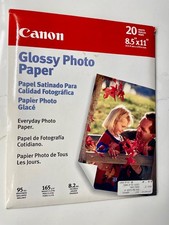 Canon Glossy Photo Paper 8.5" X 11" - 17 Sheets Remaining - Unsealed Open Box