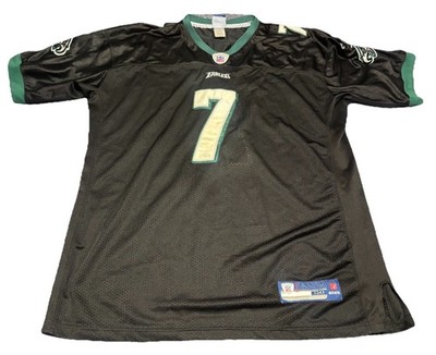 Reebok NFL Mens Philadelphia Eagles #7 Michael Vick Black Sewn