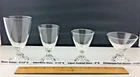 Anchor Hocking Berwick Boopie Glassware Clear Bubble Base Vintage (Choice Size)