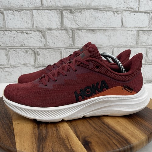 Zapatos para correr Hoka Solimar FE1223H para hombre 11 D borgoña naranja blanco - Imagen 2 de 17