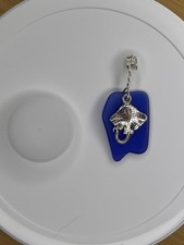 Handcrafted Multicolor faux Sea Glass Pendants with Asymmetrical Ocean Charms