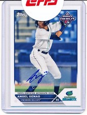 2023 Topps Pro Debut ~ ANGEL GENAO Prospect Auto #PD-141 Hillcats/Guardians