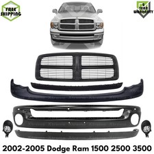 Front Bumper Face Bar Primed Grille Kit For 2002-2005 Dodge Ram 1500 2500 3500