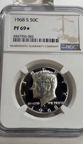 1968 S Kennedy Half Dollar PF 69* NGC
