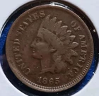 1865 Indian Head Cent Penny. FS-102 Doubled-Die Obverse.