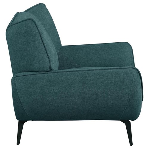 Pemberly Row 3-piece Mid-Century Fabric Upholstered Living Room Sofa Set Teal - Picture 5 of 13