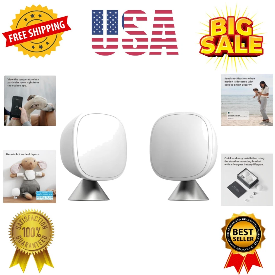 Smart Sensor 2er Pack - Komfort, Sicherheit, Energieeinsparung - Smart Home - Kompat...