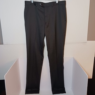 Brooks Brothers 1818 Regent Fit Gray Wool Dress Pants Mens Sz 40 Italy