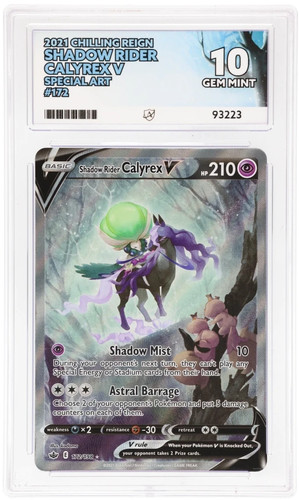 Shadow Rider Calyrex V graded ACE 10 for sale on eBay