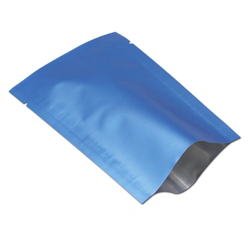 100X Sacchetti Alluminio Puro Opaco Open Top Guarnizione Confezione Sottovuoto Alimenti Mylar Pouch - Foto 2 di 4