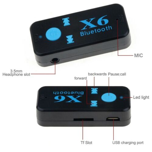 KIT VIVAVOCE Per Auto FM MP3 Aux 3.5mm BLUETOOTH trasmettitore per Altoparlante - Imagen 3 de 4