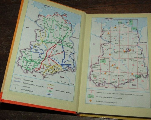 60 AUTOROUTEN durch die DDR mit Trabant oder Wartburg....REISEATLAS 1987.... - Bild 2 von 16
