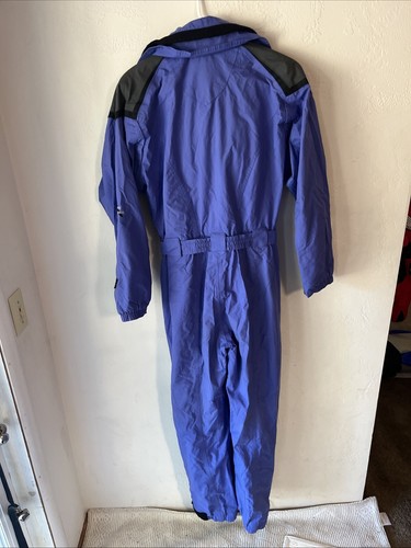 VTG ROFFE MEN'S SIZE 8 ONE PIECE SKI SUIT Purple 80s Style - Picture 8 of 8