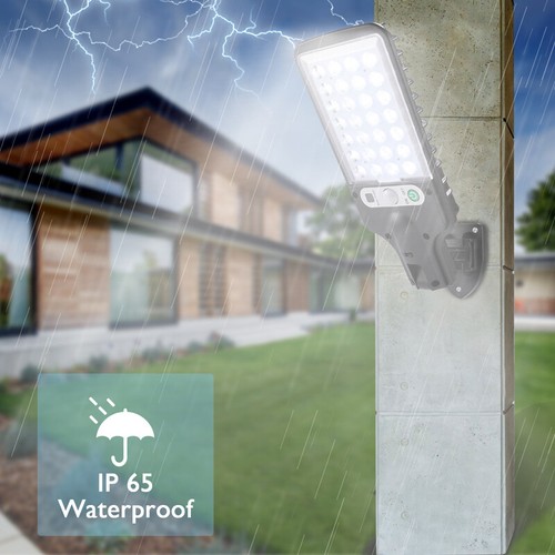 1500W LED Solar Street Light Waterproof Motion Sensor Parking Lot Light w/ Pole - Picture 112 of 129