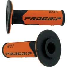 PRO GRIP "801" HYBRID DUO-DENSITY CROSS MX GRIPS - BLACK/ORANGE