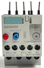 SIEMENS OVERLOAD RELAY 3RU1116-1HB0 5.5-8 AMPS SIZE S00 CLASS 10