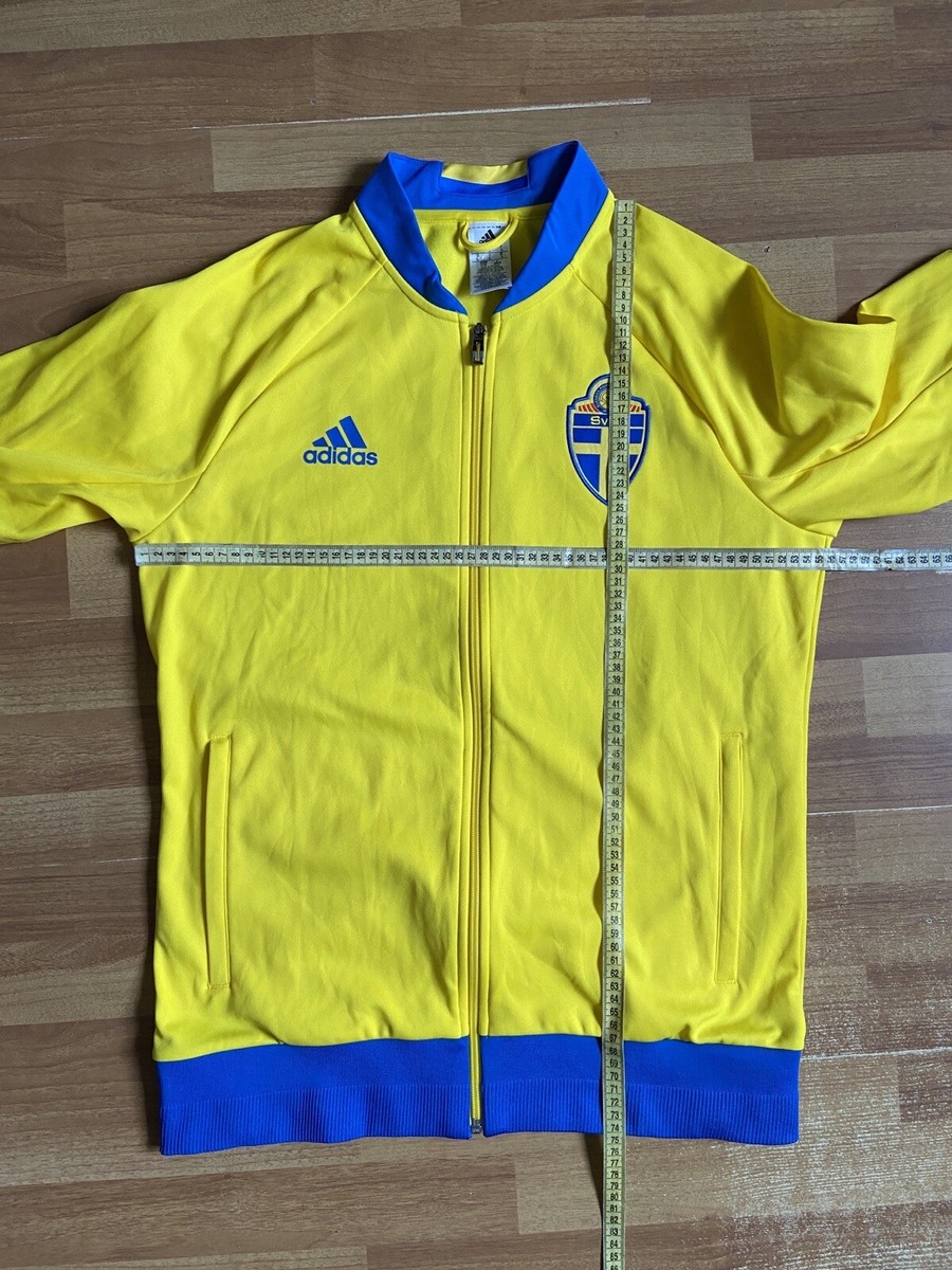 SWEDEN 2016 FOOTBALL SOCCER TRACK JACKET ADIDAS AI4509 sz L
