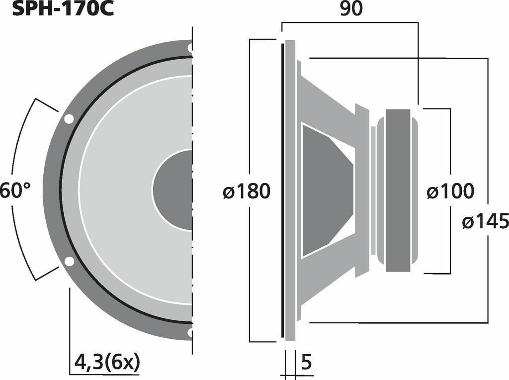 Thumbnail - Monacor 18cm Bass 180mm High-end Tiefmitteltöner Tieftöner Hifi