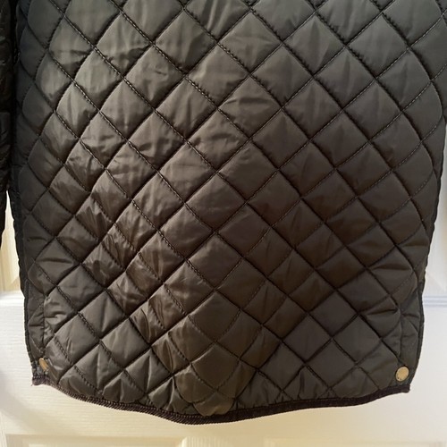 Marie Chantal Quilted Country Jacket Corduroy Trim Green Girls Size 12 - Picture 16 of 17