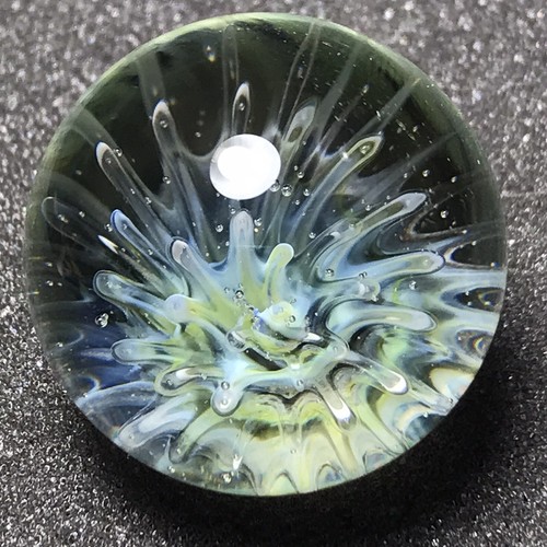 Handmade Glass Art Marble, Flower Compression, Andrew Anderson eBay