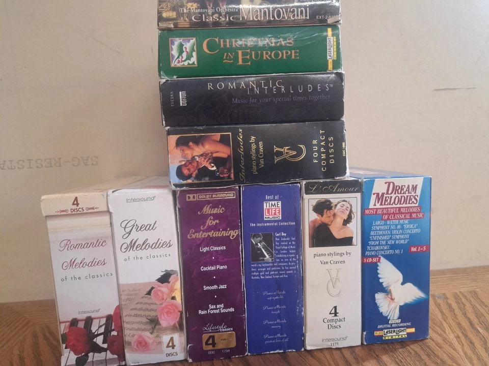 LOT OF 10 - Classical Music / Melodies / Piano - Time Life / Laserlight Box Sets - Imagem 3 de 3