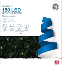 GE StayBright 150 6-ft x 4-ft Constant Multicolor Christmas Net Lights