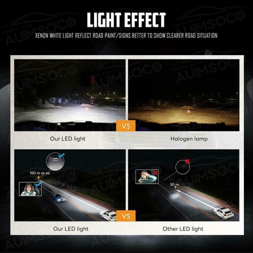 For Chevy Tahoe LS Sport Utility 4-Door 5.3L 2001-2006 LED Headlights Hi Lo Bulb - Picture 4 of 15
