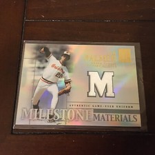 JIM PALMER 2002 TOPPS TRIBUTE MILESTONE MATERIALS MLM-JP