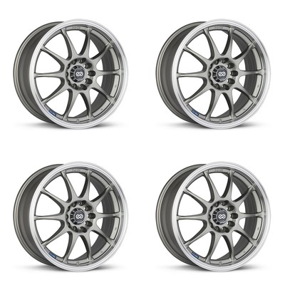 Enkei J10 16x7 4x100/108 42mm Offset 72.62mm Bore Dia Silver w/ Machined Lip Wheel main image 0
