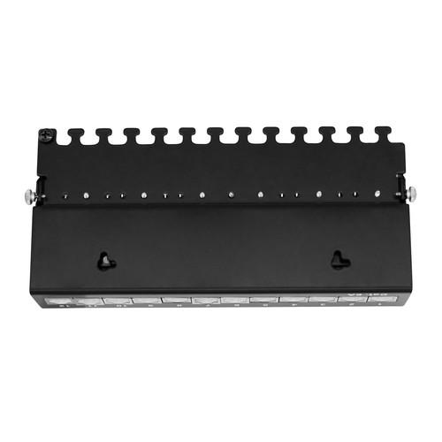 ProfiPatch Cat6a Patchpanel Patchfeld 12-portowe pole rozdzielcze do modułów Keystone - Zdjęcie 10 z 11